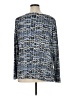 Liz Claiborne Chevron-herringbone Blue Long Sleeve Blouse Size 1X - photo 2