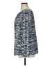 Liz Claiborne Chevron-herringbone Blue Long Sleeve Blouse Size 1X - photo 5