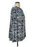 Liz Claiborne Chevron-herringbone Blue Long Sleeve Blouse Size 1X - photo 4
