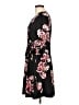 Apt. 9 Floral Black Casual Dress Size L - photo 5