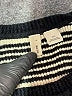 Moth Stripes Silver Pullover Sweater Size XXS - photo 7