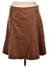 Ann Taylor LOFT Solid Brown Casual Skirt Size 12 (tall) - photo 1