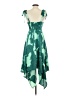 Alexis 100% Polyester Tropical Green Cocktail Dress Size XS - photo 2