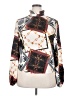 Unbranded Print Ivory Long Sleeve Blouse Size XXL - photo 1