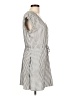 Sanctuary Stripes Gray Casual Dress Size L - photo 4