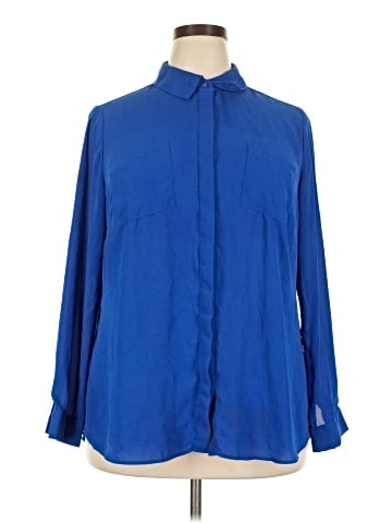 Lane Bryant Long Sleeve Blouse (view 1)