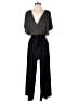 London Times Metallic Black Jumpsuit Size 4 - photo 1