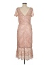 Kay Unger Pink Tan Cocktail Dress Size 6 - photo 2