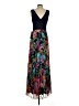 Xscape Floral Blue Black Cocktail Dress Size 4 - photo 2