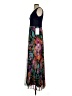Xscape Floral Blue Black Cocktail Dress Size 4 - photo 5