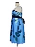 DressBarn 100% Polyester Tropical Blue Cocktail Dress Size 14 - photo 5