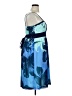 DressBarn 100% Polyester Tropical Blue Cocktail Dress Size 14 - photo 4