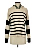 Next 100% Acrylic Stripes Tan Pullover Sweater Size S - photo 1