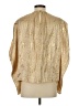 Ulla Johnson Metallic Gold Long Sleeve Silk Top Size 6 - photo 2