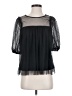 Kaktus 100% Polyester Black 3/4 Sleeve Blouse Size S - photo 1