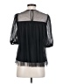 Kaktus 100% Polyester Black 3/4 Sleeve Blouse Size S - photo 2