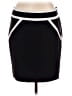 Worthington Solid Black Casual Skirt Size 14 Petite - photo 1