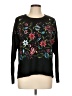 Love By Design 100% Acrylic Floral Black Pullover Sweater Size L - photo 1