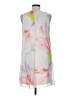 Calvin Klein 100% Polyester Graphic White Cocktail Dress Size 8 - photo 2