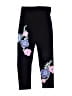 Justice Floral Graphic Black Sweatpants Size 8 - photo 1