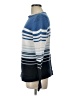Casual Corner 100% Cotton Stripes Blue Pullover Sweater Size L - photo 5
