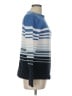 Casual Corner 100% Cotton Stripes Blue Pullover Sweater Size L - photo 4