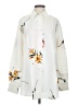 LILYSILK 100% Silk Floral Ivory Long Sleeve Silk Top Size S - photo 1
