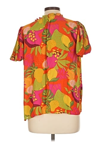 Rose + Olive Short Sleeve Blouse (view 2)