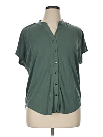 Cable & Gauge Short Sleeve Blouse (view 1)