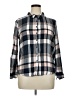 Olive and Oak 100% Rayon Plaid Gray Long Sleeve Button-Down Shirt Size XL - photo 1