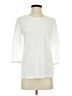 Blair 100% Cotton White 3/4 Sleeve Top Size S - photo 1