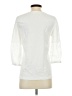 Blair 100% Cotton White 3/4 Sleeve Top Size S - photo 2