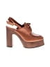 Vince Camuto 100% Leather Brown Heels Size 8 1/2 - photo 1