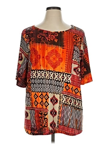 Susan Graver Short Sleeve Blouse (view 1)