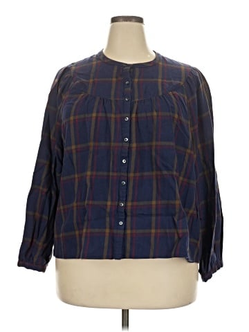 Madewell 3/4 Sleeve Button-Down Shirt (view 1)