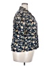 Uniqlo 100% Rayon Floral Blue Short Sleeve Blouse Size XXL - photo 4