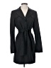 Ann Taylor LOFT Black Trenchcoat Size 4 - photo 1