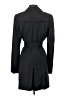 Ann Taylor LOFT Black Trenchcoat Size 4 - photo 2