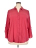 Roz & Ali 100% Polyester Red 3/4 Sleeve Blouse Size 2X - photo 1