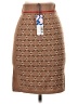 360 Sweater Argyle Brown Wool Skirt Size XS - photo 2