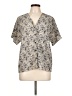 Rena Rowan 100% Polyester Ivory Short Sleeve Blouse Size 12 - photo 1