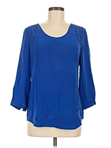 Max Studio 3/4 Sleeve Silk Top (view 1)