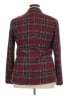 Chadwicks Plaid Burgundy Wool Blazer Size 18 - photo 2