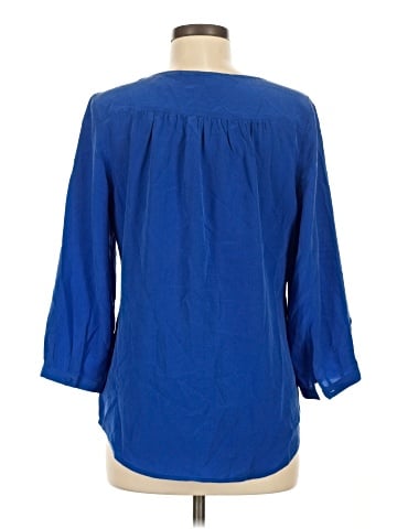 Max Studio 3/4 Sleeve Silk Top (view 2)