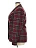 Chadwicks Plaid Burgundy Wool Blazer Size 18 - photo 5