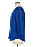 Max Studio 100% Silk Blue 3/4 Sleeve Silk Top Size M - photo 5