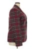 Chadwicks Plaid Burgundy Wool Blazer Size 18 - photo 4