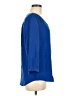 Max Studio 100% Silk Blue 3/4 Sleeve Silk Top Size M - photo 4