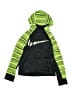 Nike 100% Polyester Green Zip Up Hoodie Size M (kids) - photo 1