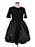 Pieces Solid Black Cocktail Dress Size M - photo 1